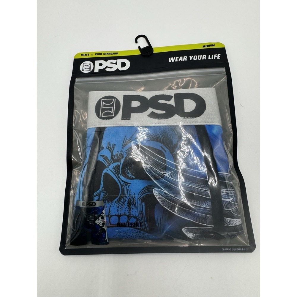 PSD Underwear Men's Silver Wing Boxer Briefs Medium NWT